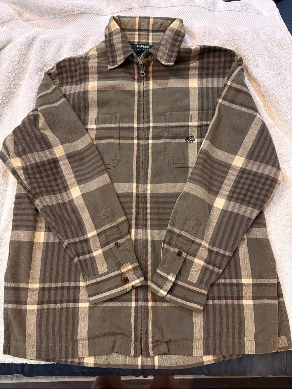 VTG, Ralph Lauren Zip Up Shacket.